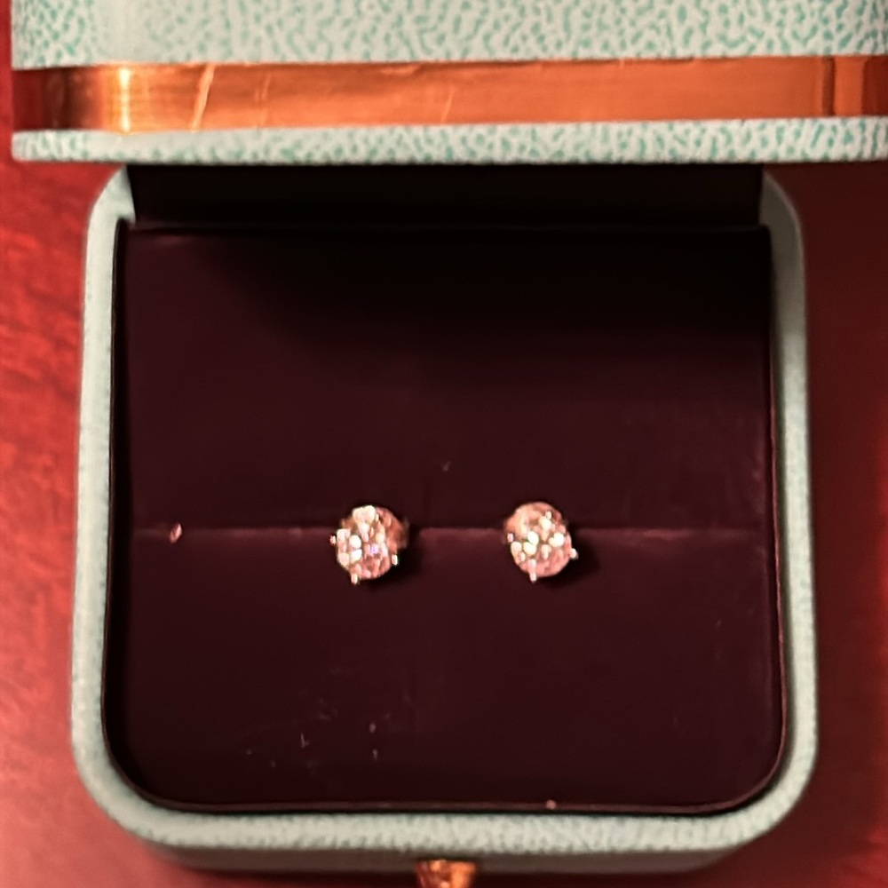 Longlove Moissanite Stud Earrings - Picture 5 of 6